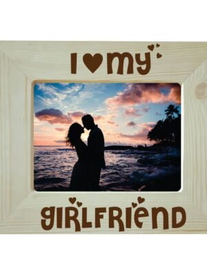I Love My Girlfriend Engraved Photo Frame