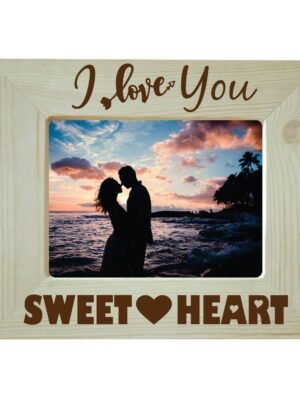 I Love You Sweatheart Engraved Photo Frame