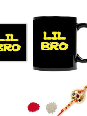 Little Brother Black Mug