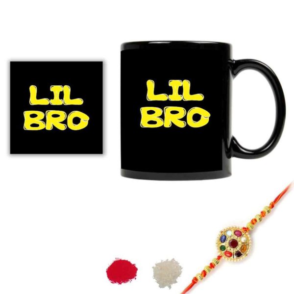 Little Brother Black Mug