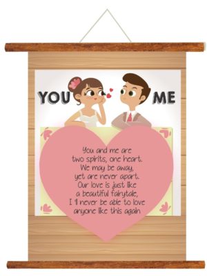 Love is You and Me Scroll