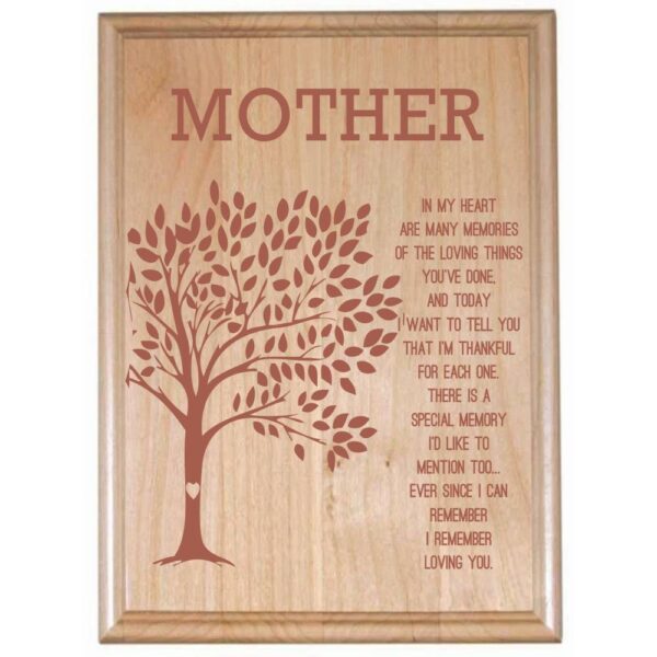 Most Beautiful Mom Engraved Plaque