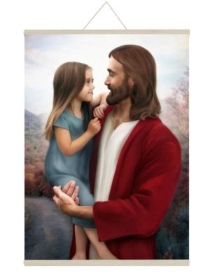 Messiah Lord Jesus Canvas Scroll