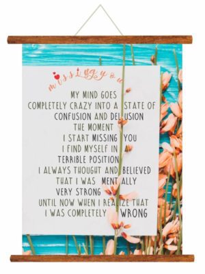 Miss You Crazy Scroll Greeting Card