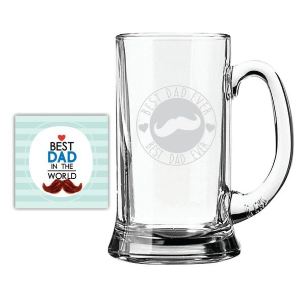 Bowtie Best Dad Beer Mug