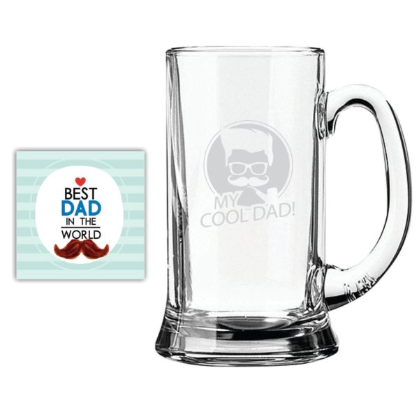 Bowtie Best Dad Beer Mug