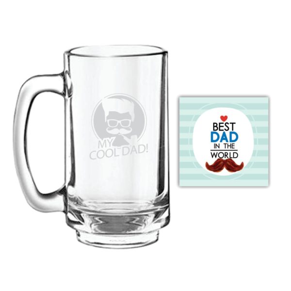 Bowtie Best Dad Beer Mug