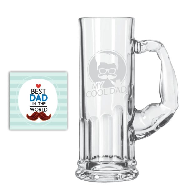 Bowtie Best Dad Beer Mug