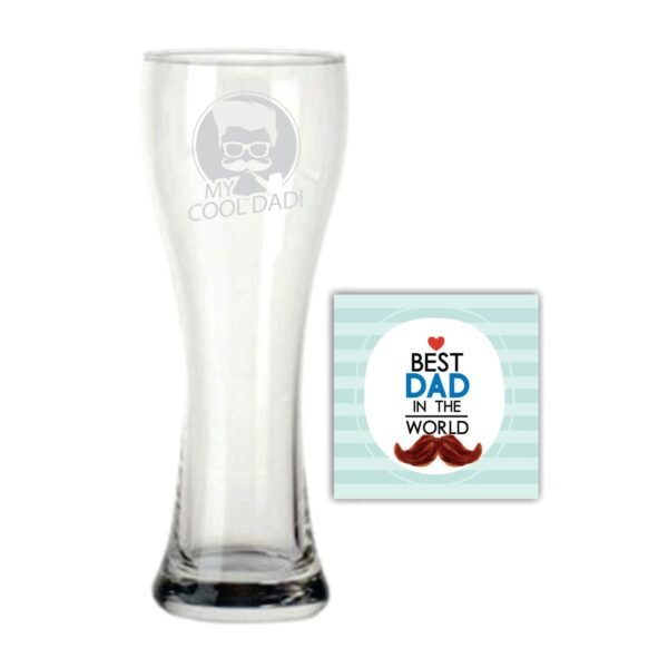 Best Dad in the World Beer Pilsner Glass