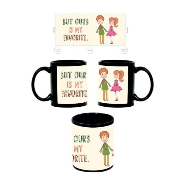My Favorite Love Story Black Couple Mugs