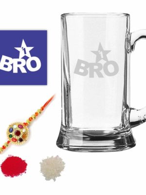 Engraved Starry No.1 Bro Brother Beer Mug