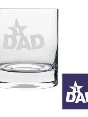 No.1 Dad Whiskey Glass