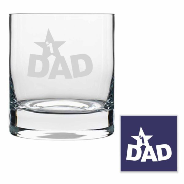 No.1 Dad Whiskey Glass