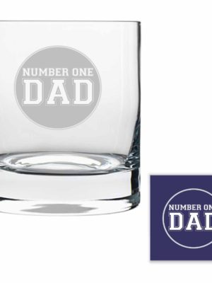 Number One Dad Whiskey Glass