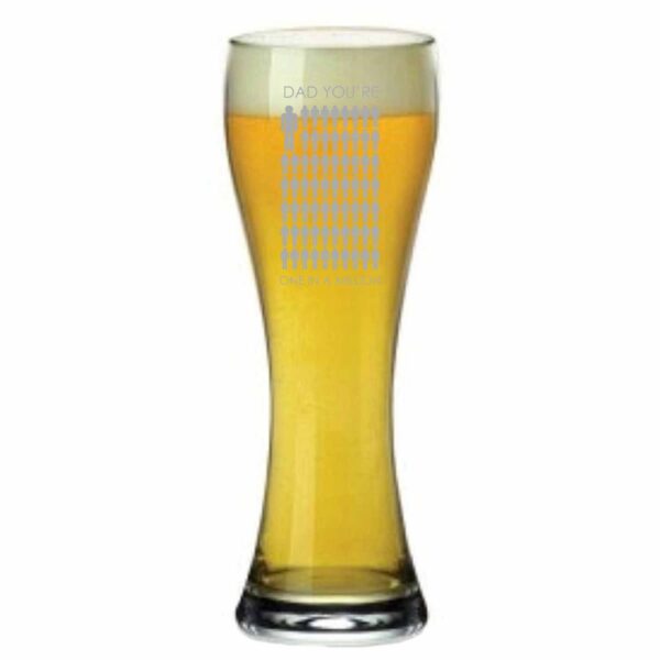 Engraved One in a Million Dad Beer Pilsner
