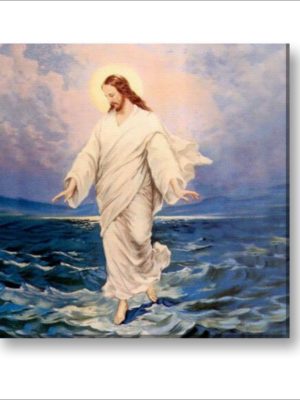 Jesus Walking On Water Canvas Wall Painting Frame