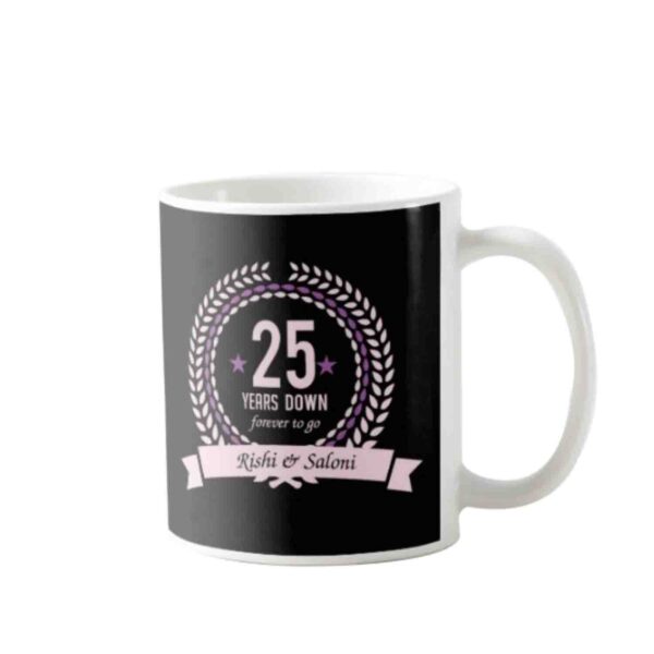 Personalised 25th Anniversary Coffee Mug