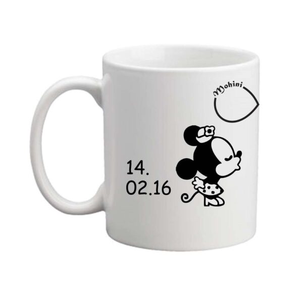 Personalised Cute Mickey Minnie Couple Mugs