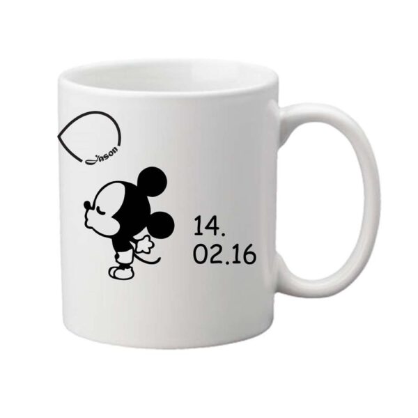 Personalised Cute Mickey Minnie Couple Mugs