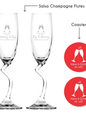 Personalised-Have-A-Drink-On-Us-Salsa-Champagne-Flutes-With-Coaster