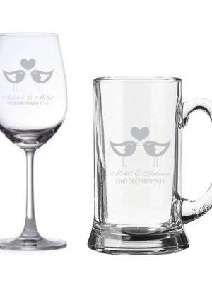 Personalised-Love-Birds-Wine-Glass-Beer-Mug