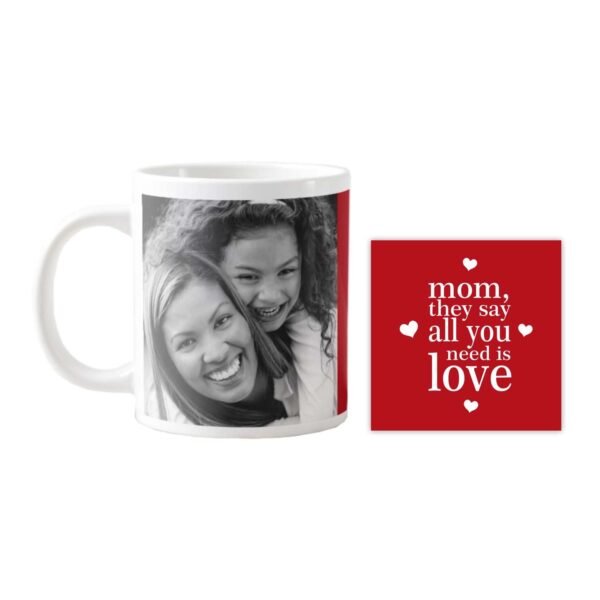 Personalized All You Need Is Love Mom Mug