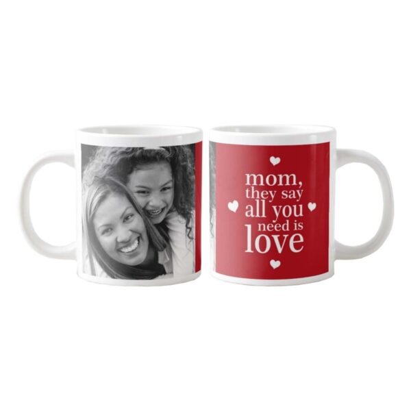 Personalized All You Need Is Love Mom Mug