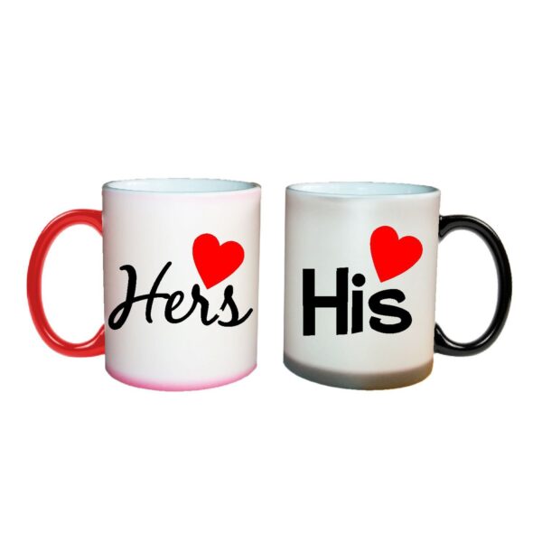 Personalized Charming His and Hers Couple Magic Mugs