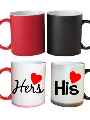 Personalized Charming His and Hers Couple Magic Mugs