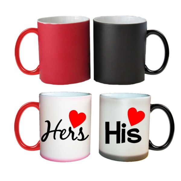 Personalized Charming His and Hers Couple Magic Mugs