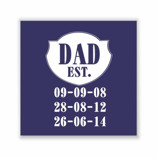 Personalized Engraved Dad Established Beer Mug