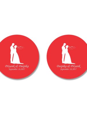 Personalized-Just-Married-Couple-Coaster-1