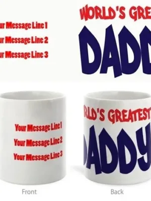 Personalized Worlds Greatest Daddy Mug