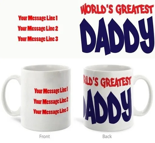Personalized Worlds Greatest Daddy Mug