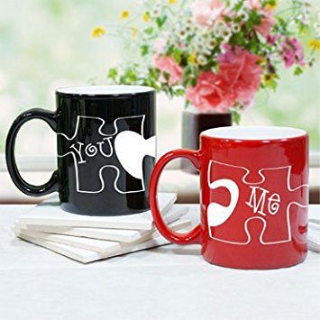 You and Me Puzzle Couple Mugs