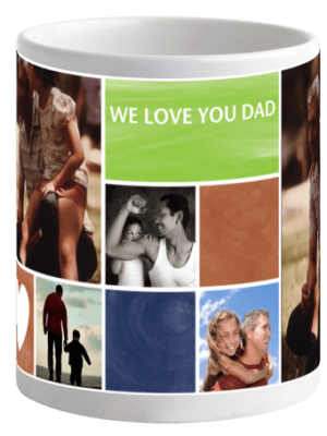 Photo Collage Dad Mug