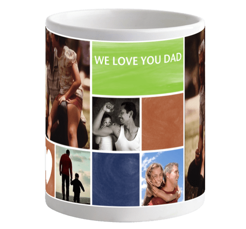 Photo Collage Dad Mug