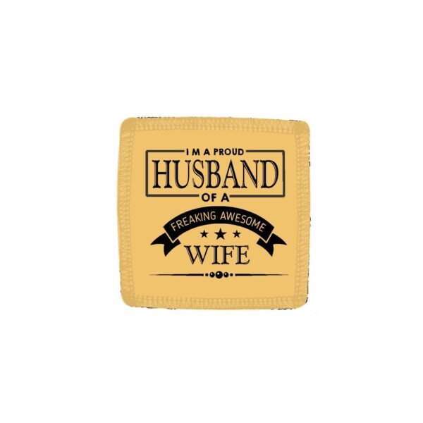 Engraved Proud Husband Of a Freaking Awesome Beer Mug