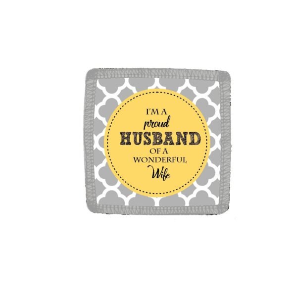 Engraved Proud Husband of a Wonderful Wife Beer Mug