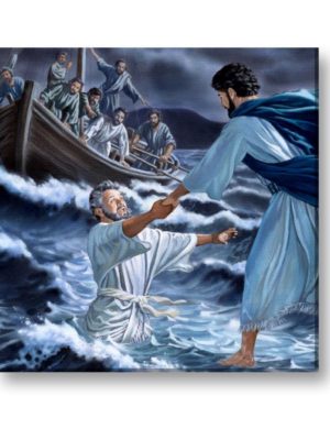 Miraculous Jesus Walking On Water Wall Paintings Frame