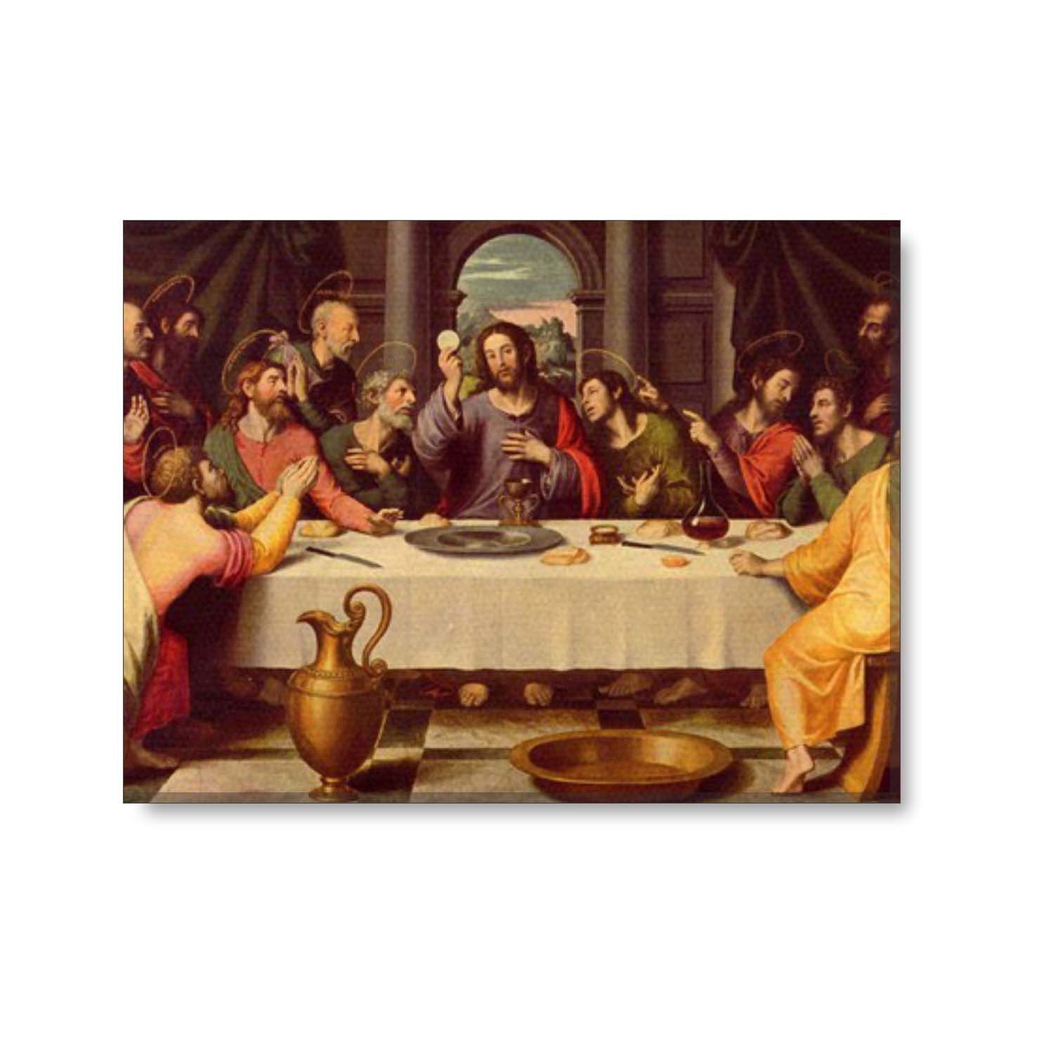 Vintage Last Supper Lord Jesus Christ Wall Paintings Frame - theyayacafe