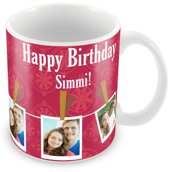 Romantic Multi pic Photo Mug