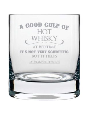 Sleep Well Engraved Whiskey Glass