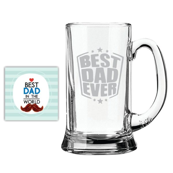 Bowtie Best Dad Beer Mug