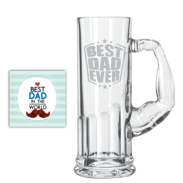 Bowtie Best Dad Beer Mug