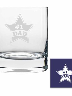 Starry No.1 Dad Whiskey Glass