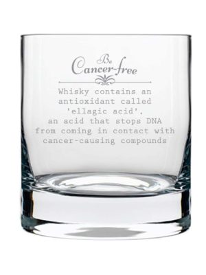 Stay Cancer Free Engraved Whiskey Glass