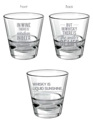 Sunshine of Life Whiskey Glasses - Set of 2