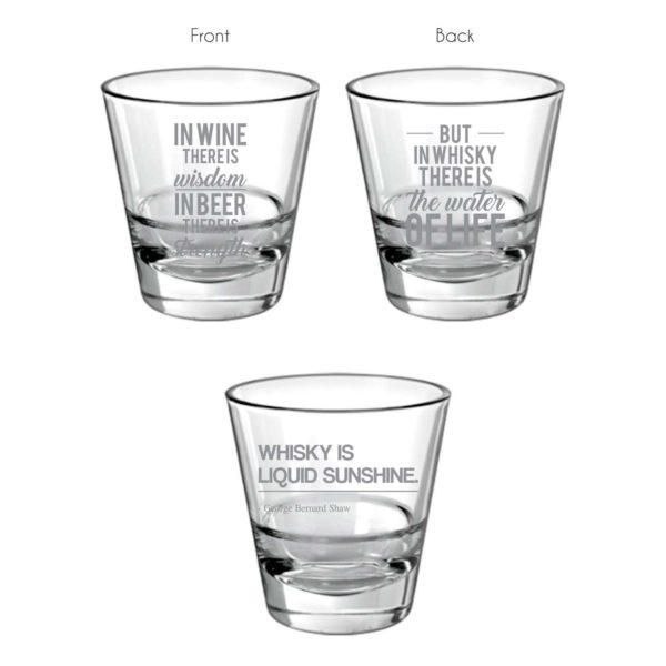 Sunshine of Life Whiskey Glasses - Set of 2