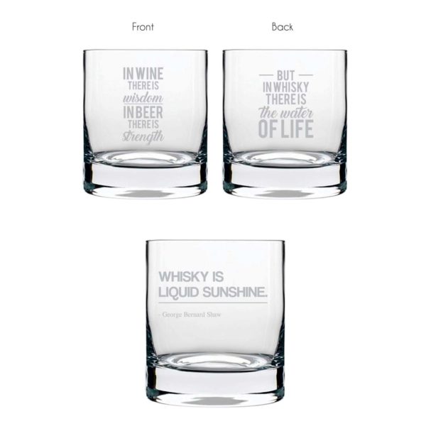 Sunshine of Life Whiskey Glasses - Set of 2